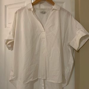 Madewell White Cotton Courier Button-down shirt